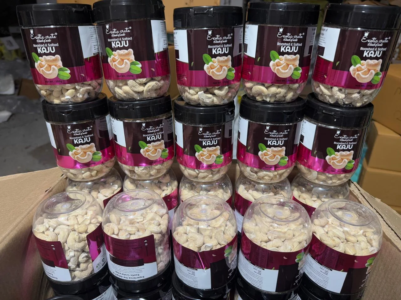 Cashew Nuts W210 250g Jar Pack