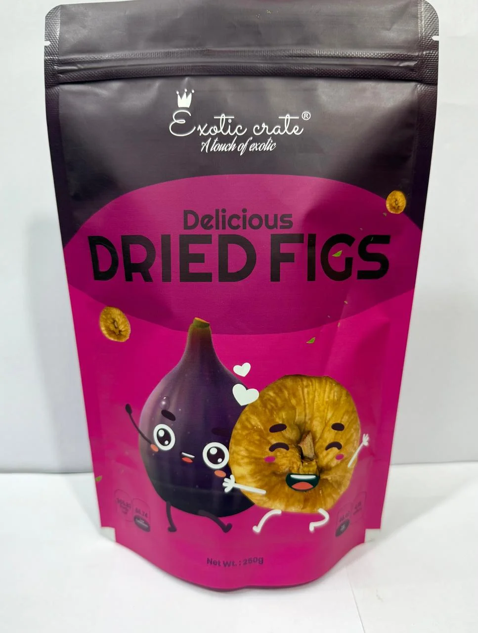 Turkey Dry Figs 250g Pouch Premium Turkish Dried Anjeer