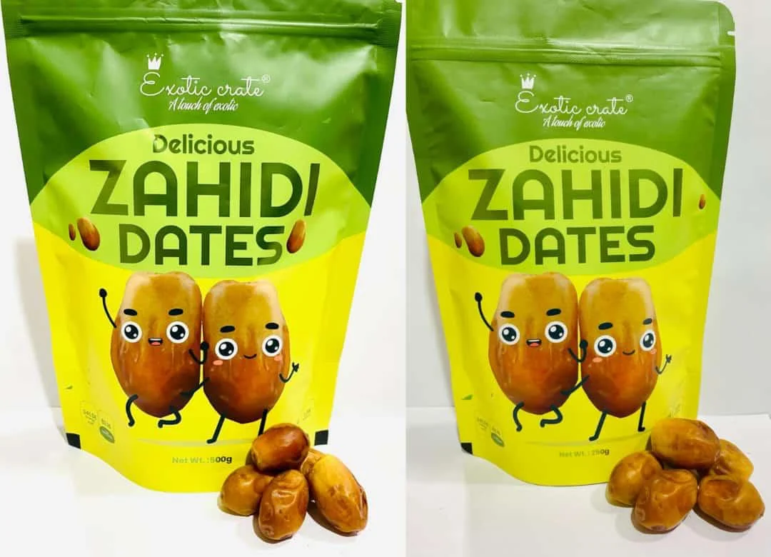 Exoticcrate Zahidi Dates 250g and 500g Pack
