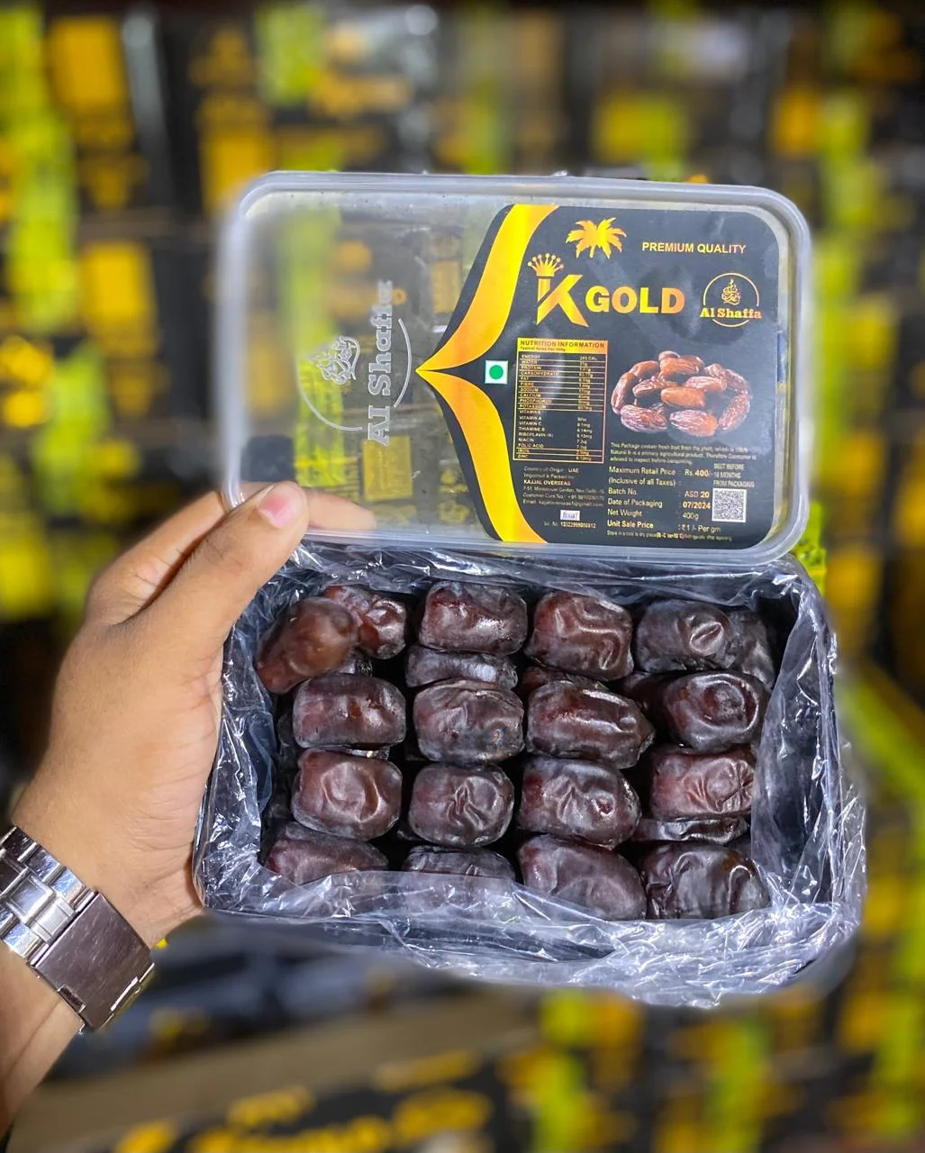 KGOLD Kimia Dates Premium Iranian Soft Black Dates
