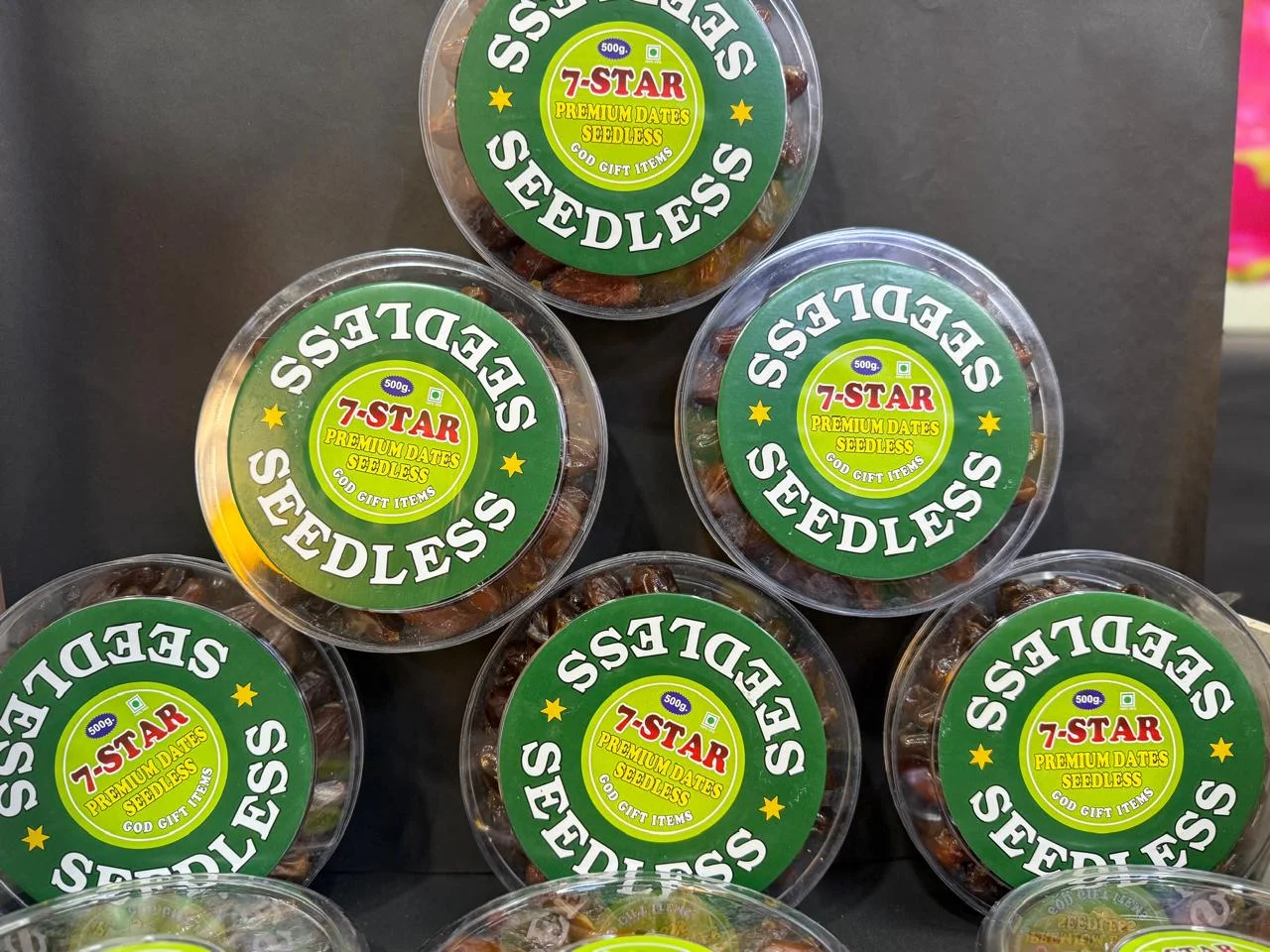 Seedless Dates 500gm Premium Black Seedless Dates